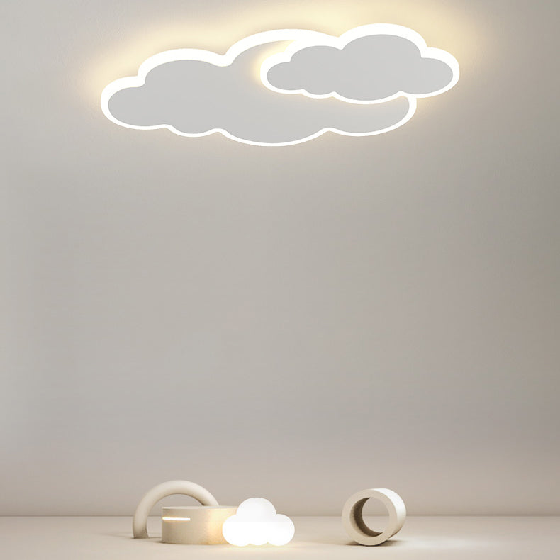 Cloud Shape Ceiling Mount Light LED Ceiling Light with Acrylic Shade for Living Room