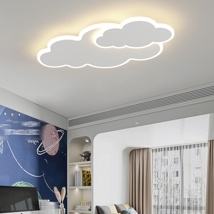 Cloud Shape Ceiling Mount Light LED Ceiling Light with Acrylic Shade for Living Room