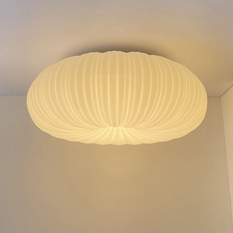 LED Flush Mount Lighting Contemporary White Shaded Ceiling Light for Home