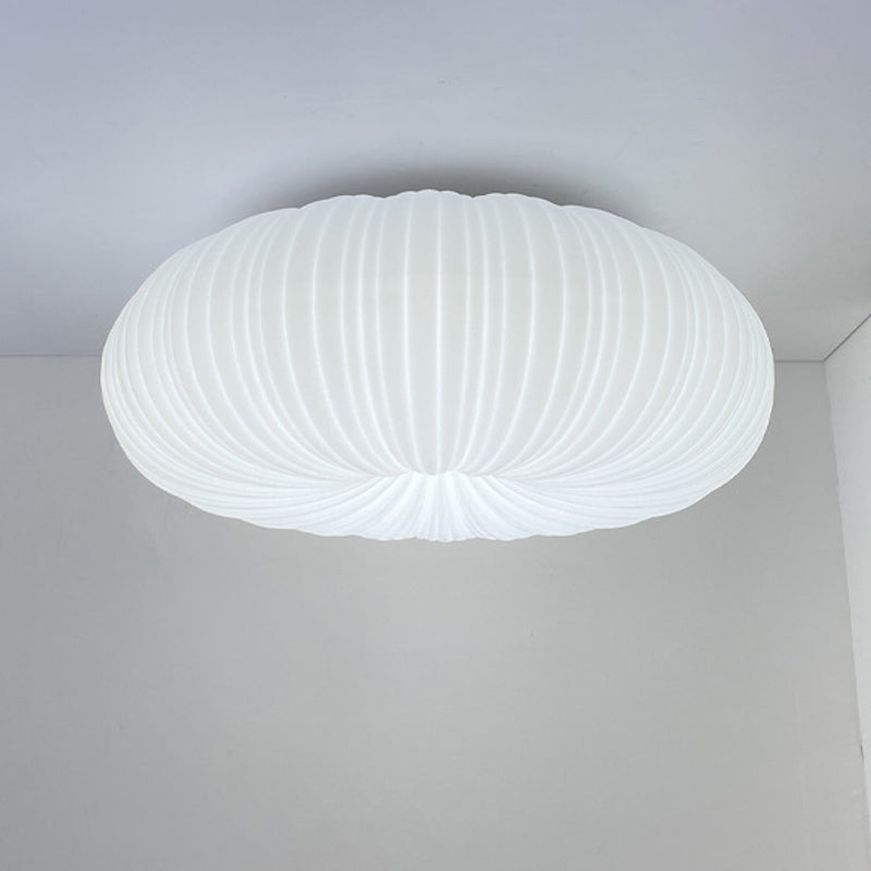 LED Flush Mount Lighting Contemporary White Shaded Ceiling Light for Home