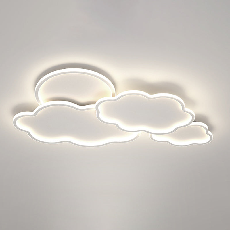 LED Ceiling Light Modern White Ceiling Mount Lamp for Living Room