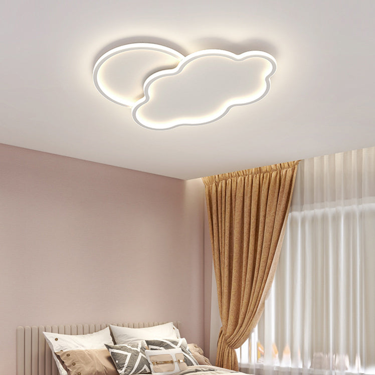 LED Ceiling Light Modern White Ceiling Mount Lamp for Living Room