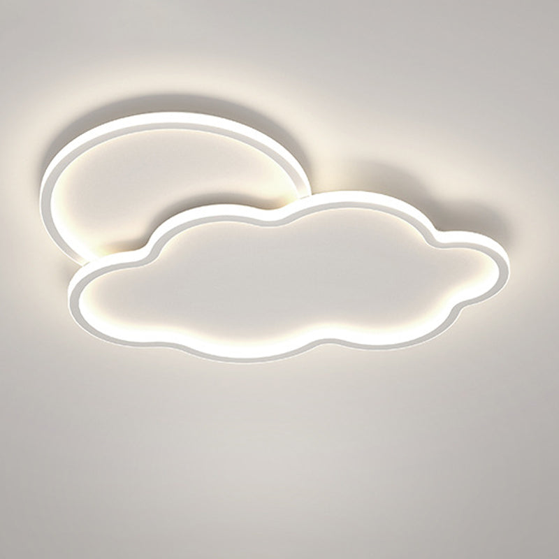 LED Ceiling Light Modern White Ceiling Mount Lamp for Living Room