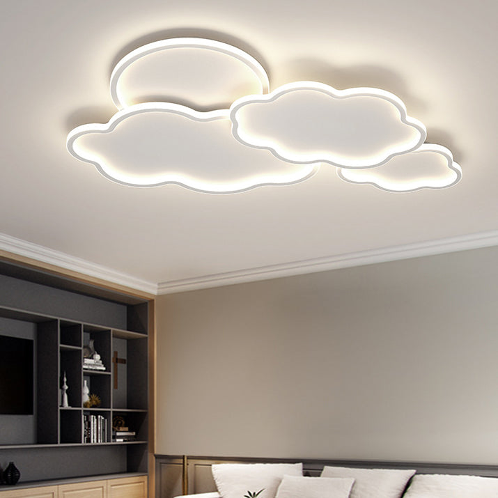 LED Ceiling Light Modern White Ceiling Mount Lamp for Living Room