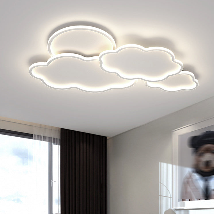 LED Ceiling Light Modern White Ceiling Mount Lamp for Living Room