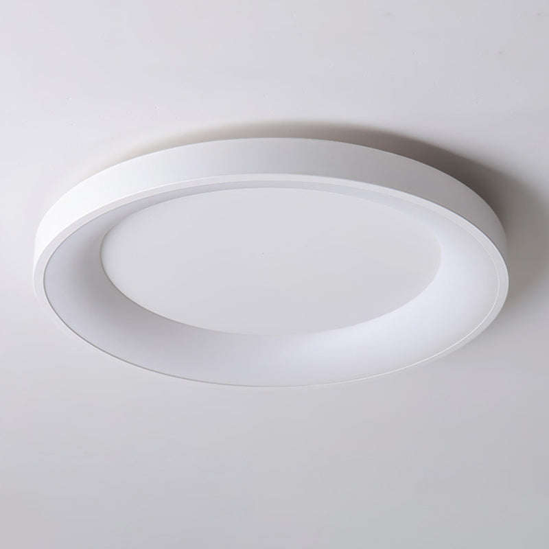 Modernism Metallic White Ceiling Light LED Flush Mount Lighting for Hallway