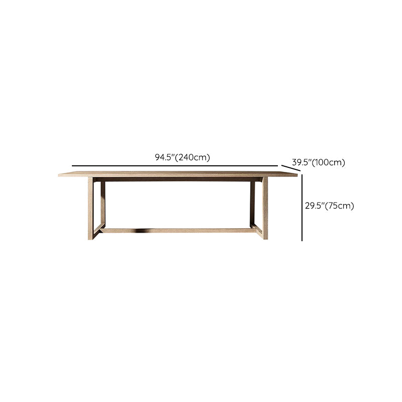 Solid Wood Patio Table Contemporary Water Resistant Patio Table