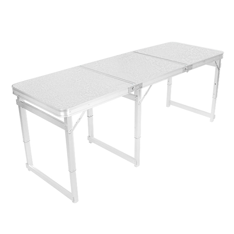 Matte Finish Plastic Camping Table Modern Patio Table with Metal Frame