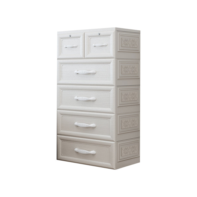 Modern Style Plastic Kid's Wardrobe Door Included Armoire Cabinet for Bedroom