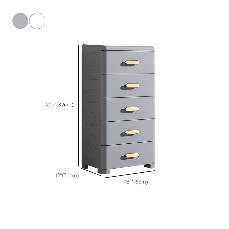 Contemporary Bedroom Armoire 5-drawer Wardrobe Armoire for Home