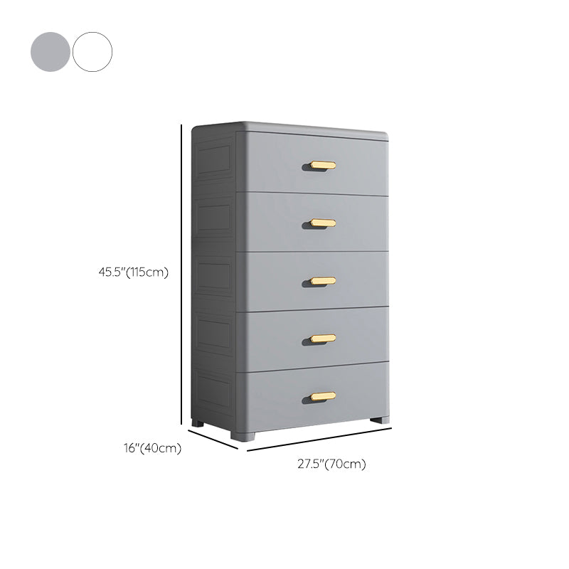 Contemporary Bedroom Armoire 5-drawer Wardrobe Armoire for Home