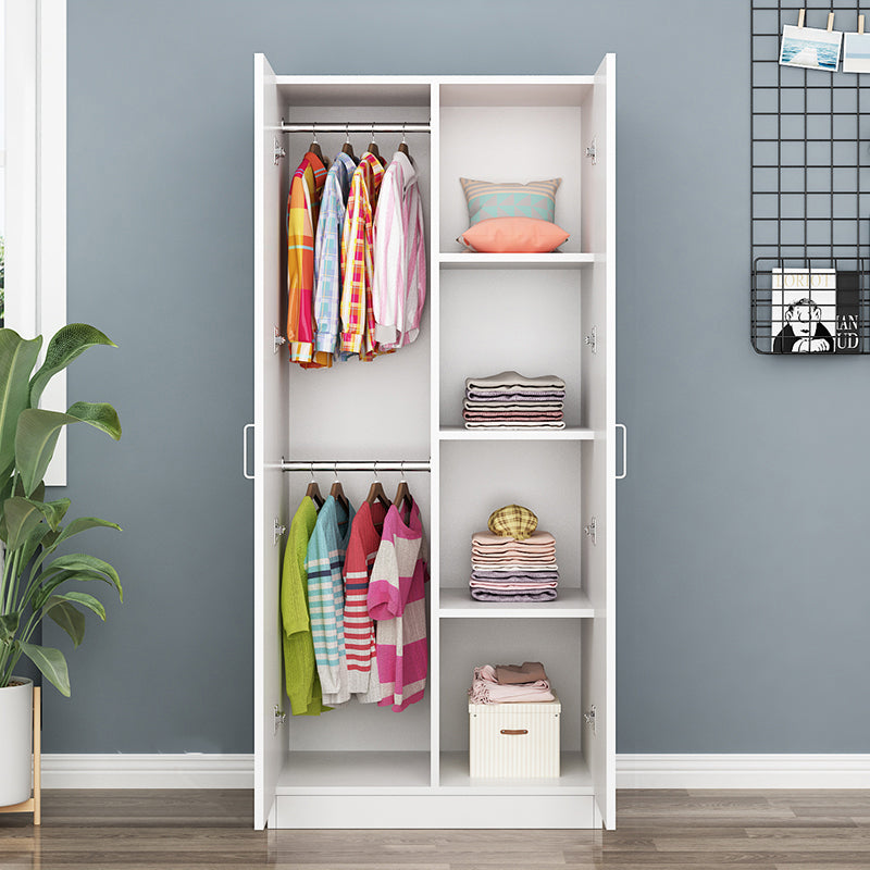 Manufactured Wooden Kids Closet Modern Style Bedroom Wardrobe Closet with Garment Rod