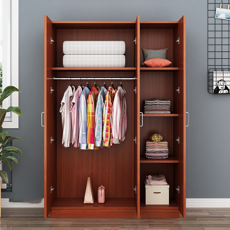 Manufactured Wooden Kids Closet Modern Style Bedroom Wardrobe Closet with Garment Rod