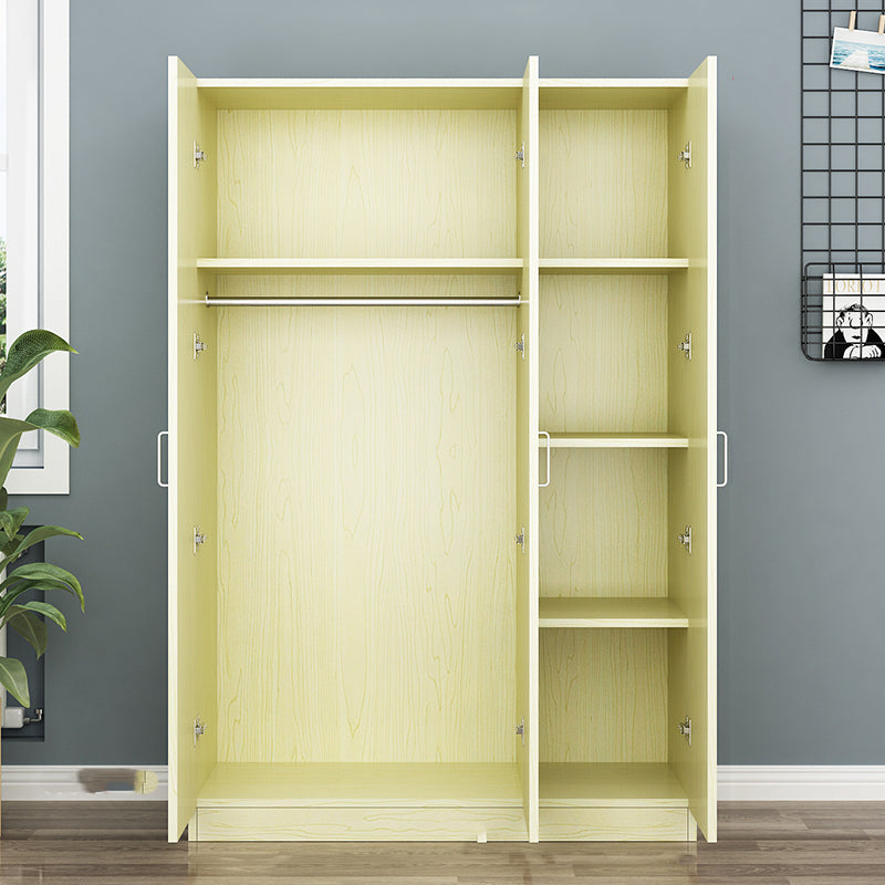 Manufactured Wooden Kids Closet Modern Style Bedroom Wardrobe Closet with Garment Rod