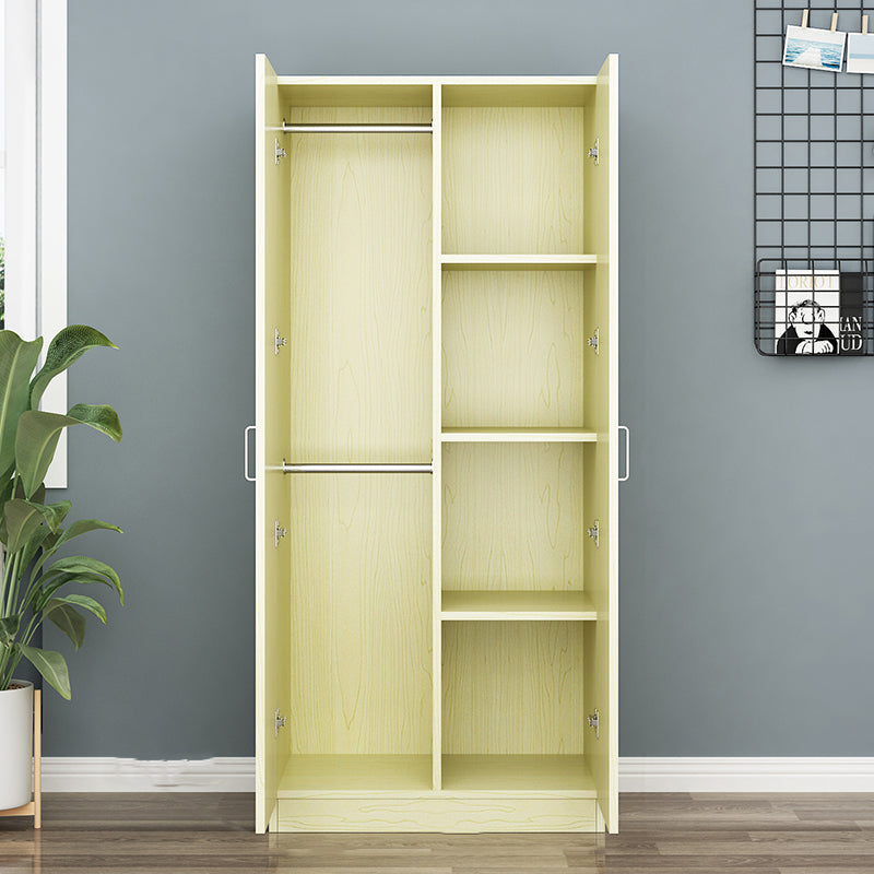 Manufactured Wooden Kids Closet Modern Style Bedroom Wardrobe Closet with Garment Rod