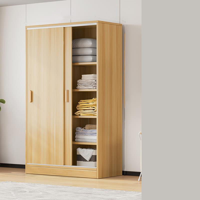 Manufactured Wooden Kids Closet Modern Style Bedroom Wardrobe Closet with Sliding Door