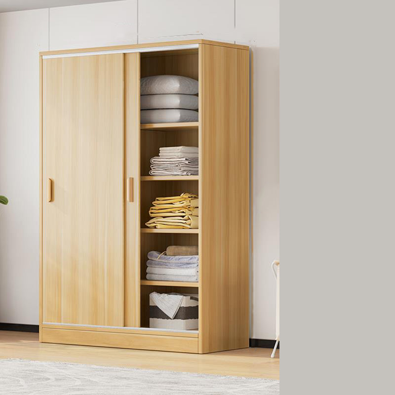 Manufactured Wooden Kids Closet Modern Style Bedroom Wardrobe Closet with Sliding Door