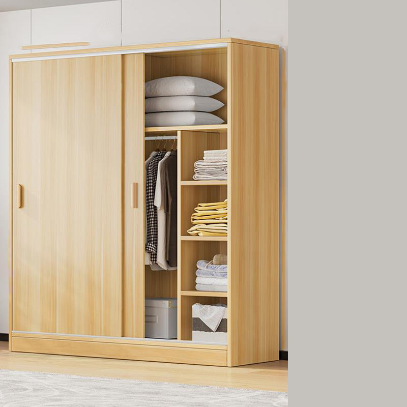 Manufactured Wooden Kids Closet Modern Style Bedroom Wardrobe Closet with Sliding Door