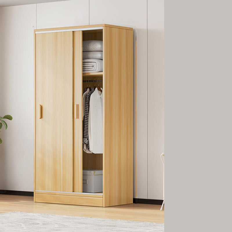 Manufactured Wooden Kids Closet Modern Style Bedroom Wardrobe Closet with Sliding Door