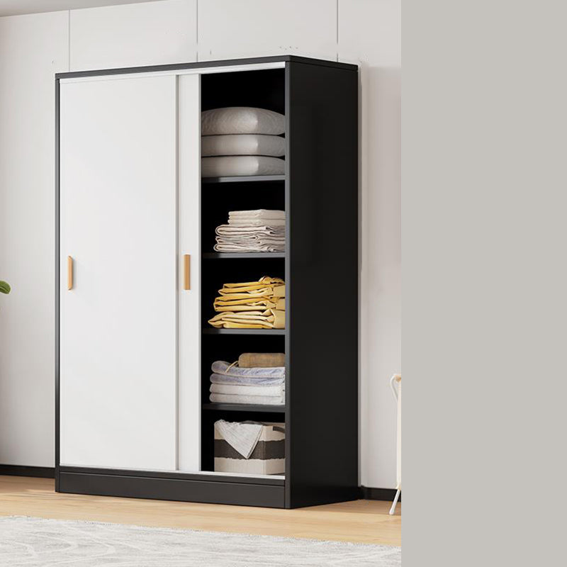 Manufactured Wooden Kids Closet Modern Style Bedroom Wardrobe Closet with Sliding Door