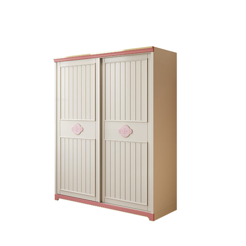 Manufactured Wood Kids Closet Bedroom Youth Armoire with Sliding Door