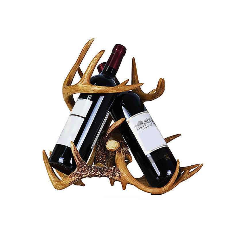 Modern Simple Resin Wine Rack Antler Shape Wine Bottle Rack for Kitchen