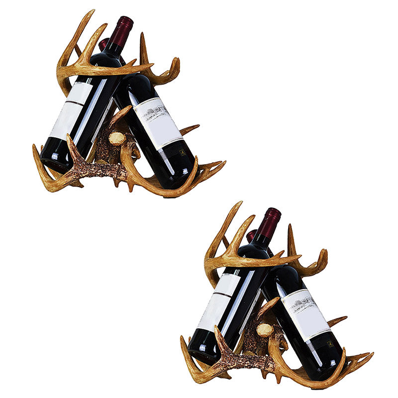 Modern Simple Resin Wine Rack Antler Shape Wine Bottle Rack for Kitchen