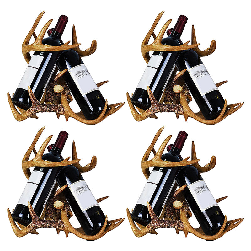 Modern Simple Resin Wine Rack Antler Shape Wine Bottle Rack for Kitchen