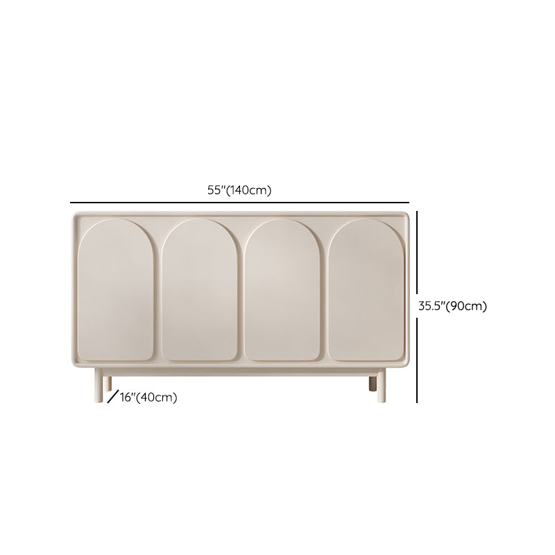 Modern & Contemporary Side Board Wood Sideboard Table with Cabinets