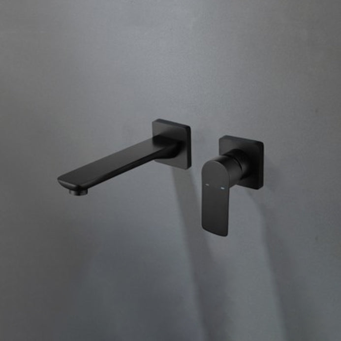 Metal Wall Mounted Bathroom Faucet Modern Widespread Sink Faucet