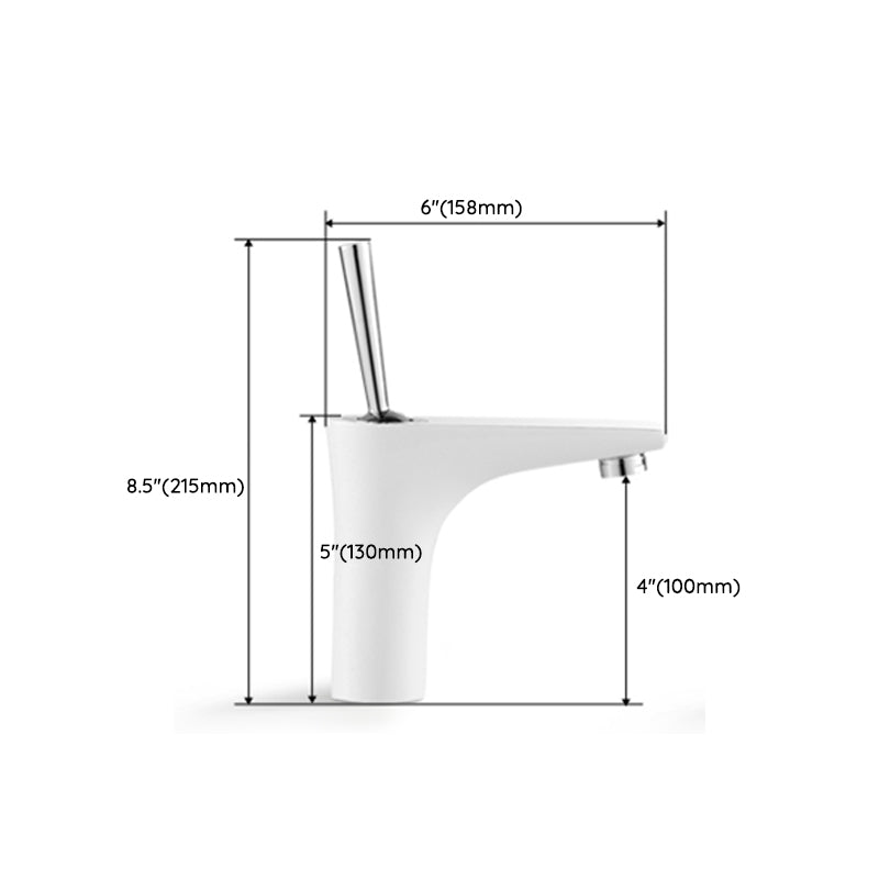 Modern Style Bathroom Sink Faucet with 1-Handle Brass Sink Faucet