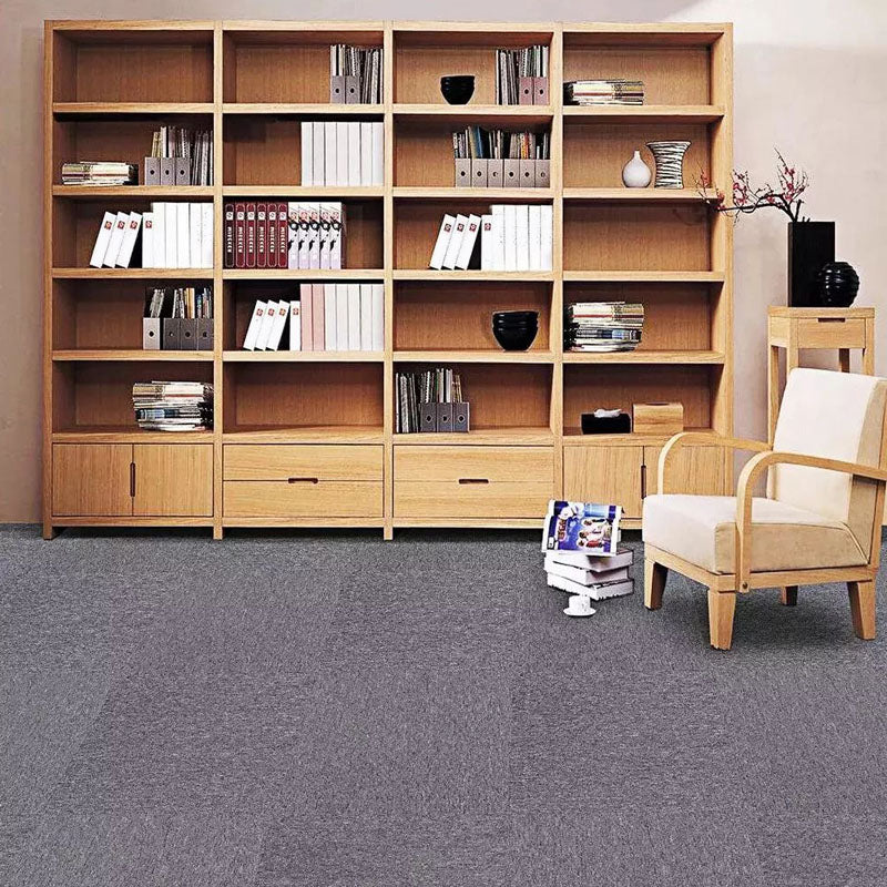 Carpet Tile Fade Resistant Non-Skid Solid Color Loose Lay Carpet Tiles Dining Room