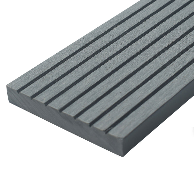 Outdoor Floor Patio Stripe Composite Wooden Water-resistant Deck Plank