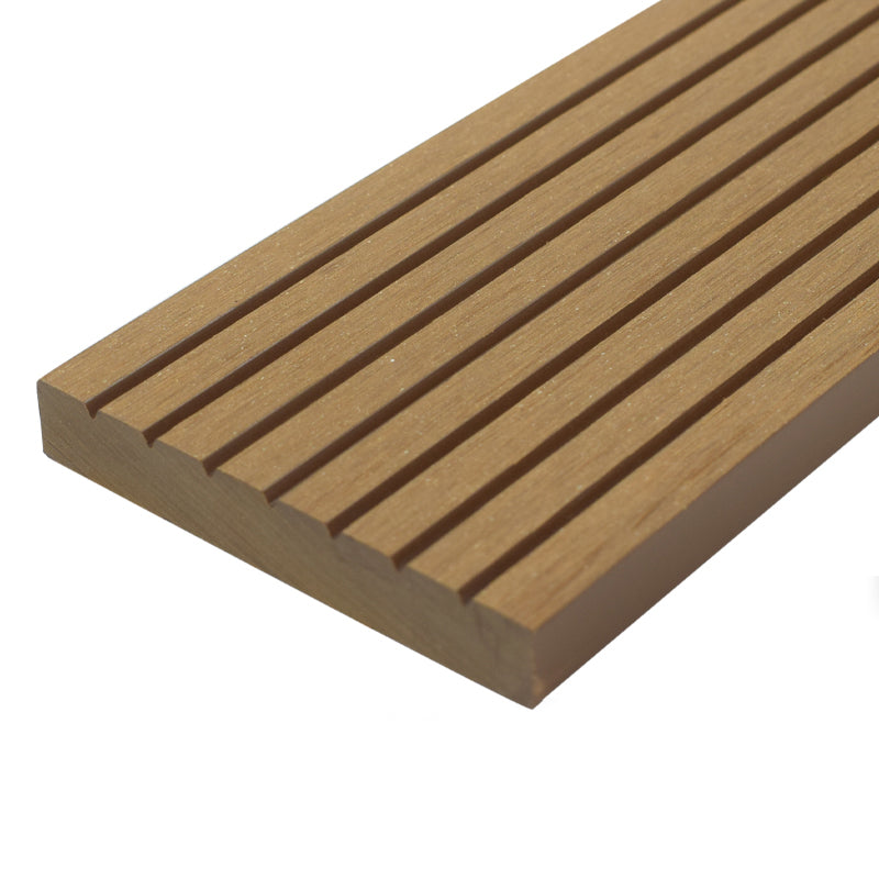 Outdoor Floor Patio Stripe Composite Wooden Water-resistant Deck Plank