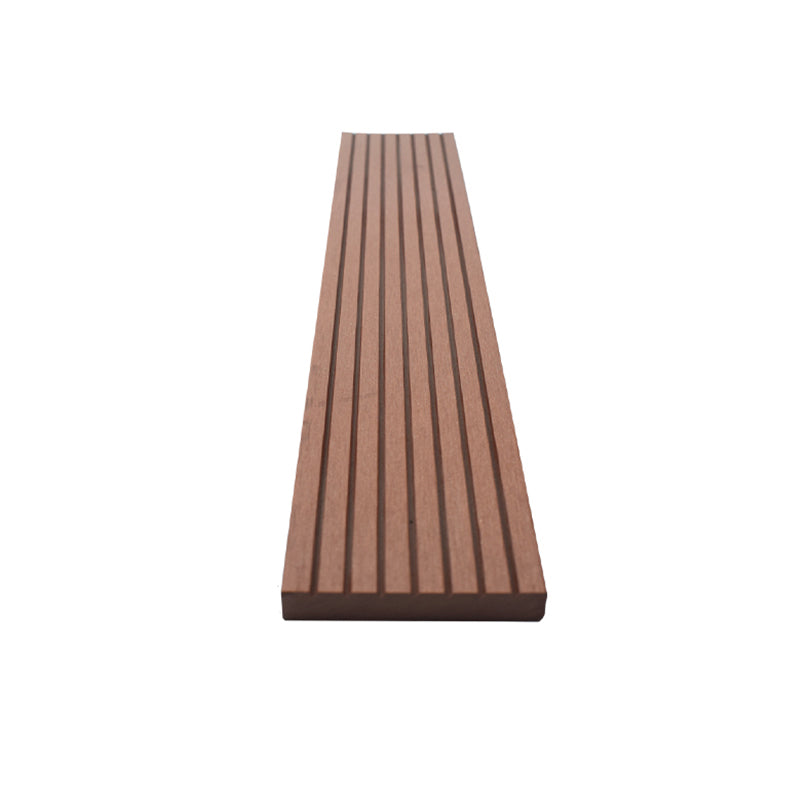 Outdoor Floor Patio Stripe Composite Wooden Water-resistant Deck Plank