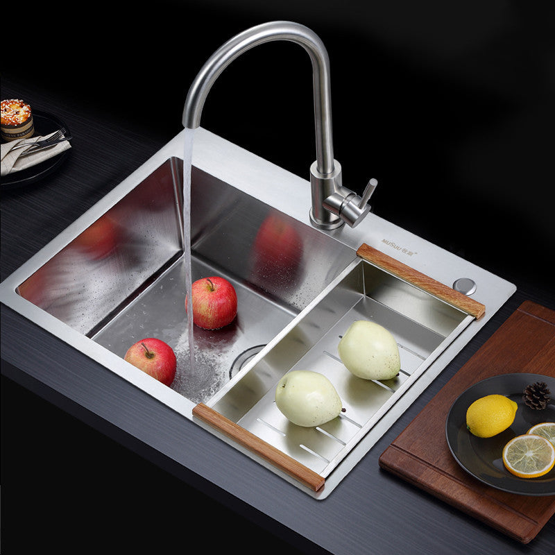 Single Bowl Kitchen Sink Stainless Steel Kitchen Sink(Not Included Faucet)