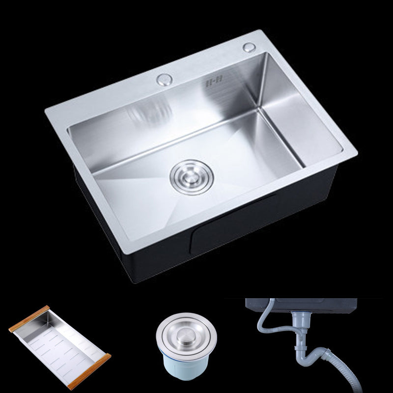 Single Bowl Kitchen Sink Stainless Steel Kitchen Sink(Not Included Faucet)