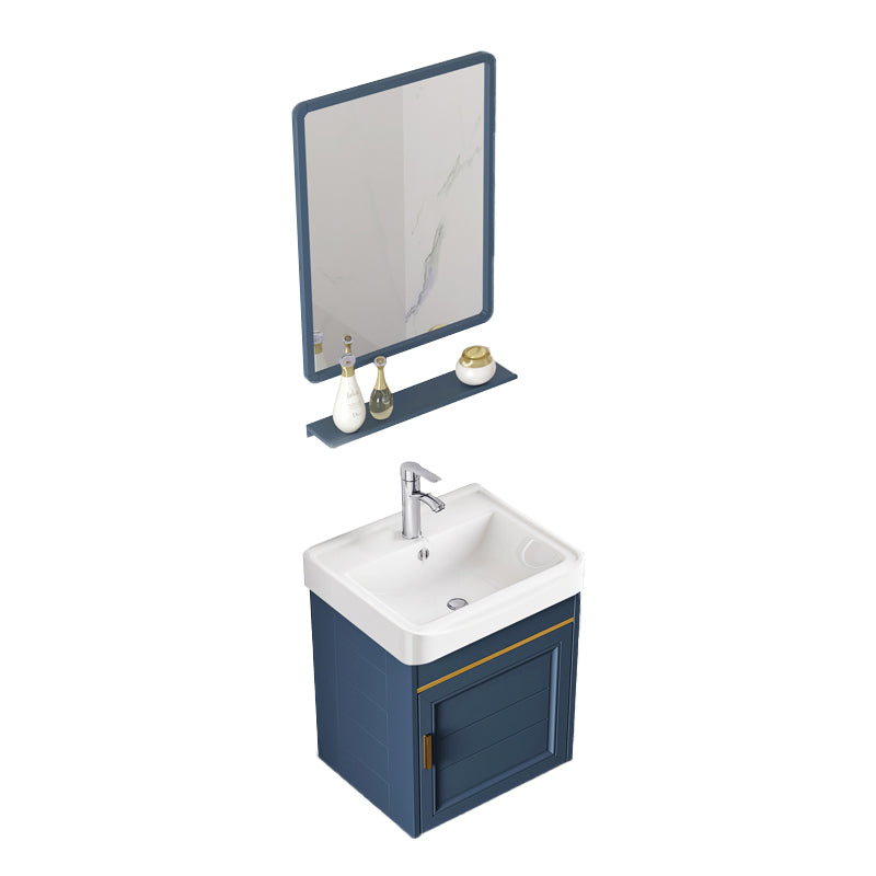 Bathroom Vanity Set Ceramic Sink Drawer Mirror Vanity with Faucet