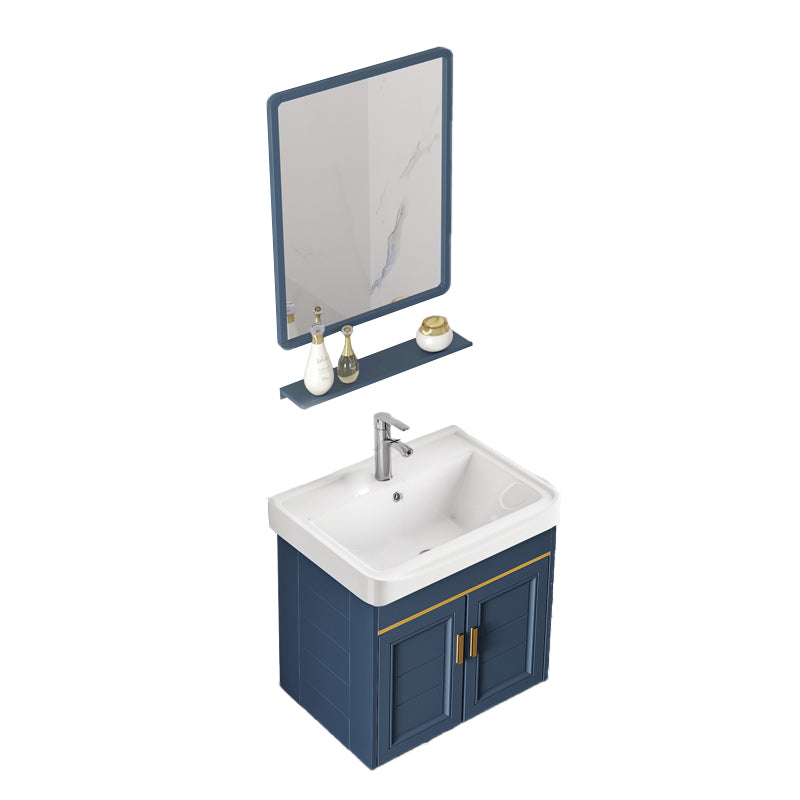 Bathroom Vanity Set Ceramic Sink Drawer Mirror Vanity with Faucet