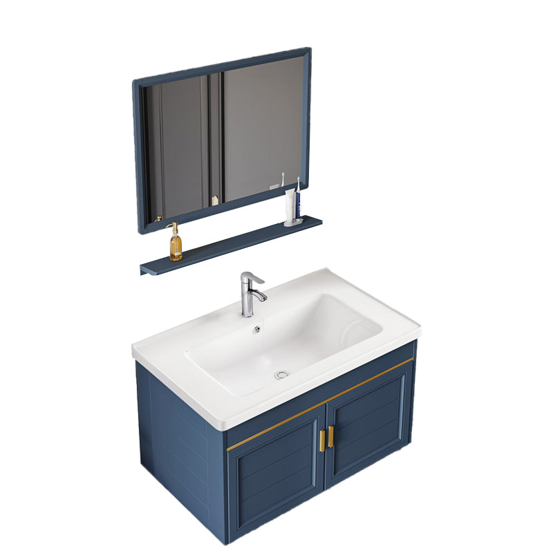 Bathroom Vanity Set Ceramic Sink Drawer Mirror Vanity with Faucet