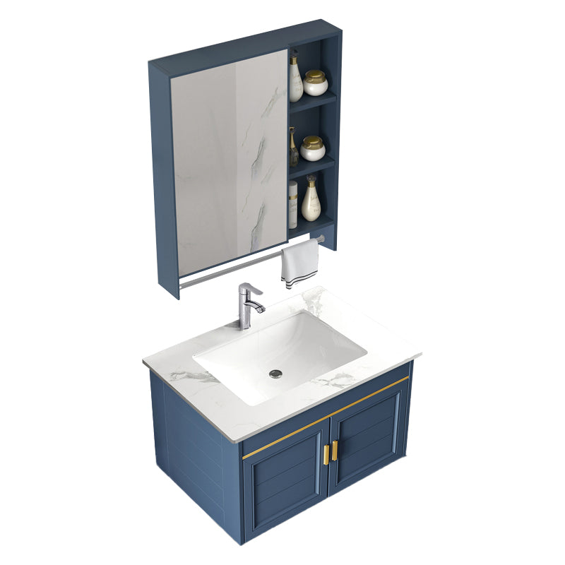 Bathroom Vanity Set Ceramic Sink Drawer Mirror Vanity with Faucet