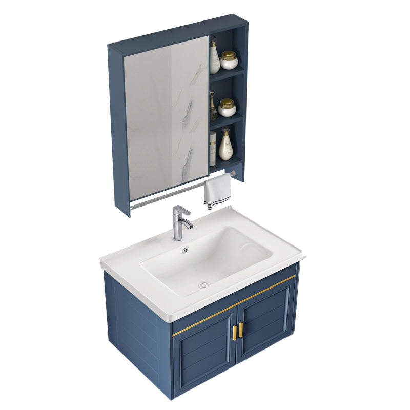 Bathroom Vanity Set Ceramic Sink Drawer Mirror Vanity with Faucet