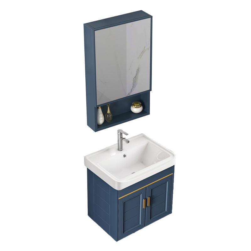 Bathroom Vanity Set Ceramic Sink Drawer Mirror Vanity with Faucet