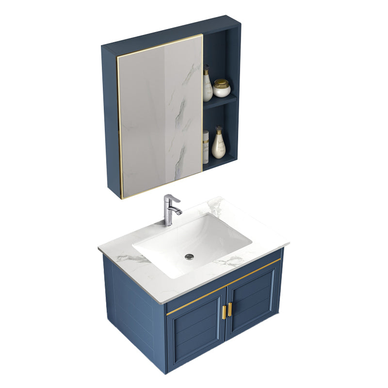 Bathroom Vanity Set Ceramic Sink Drawer Mirror Vanity with Faucet