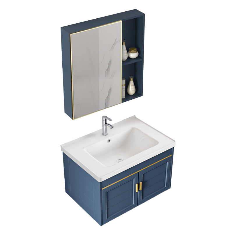 Bathroom Vanity Set Ceramic Sink Drawer Mirror Vanity with Faucet