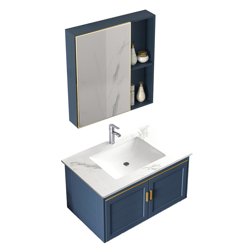 Bathroom Vanity Set Ceramic Sink Drawer Mirror Vanity with Faucet