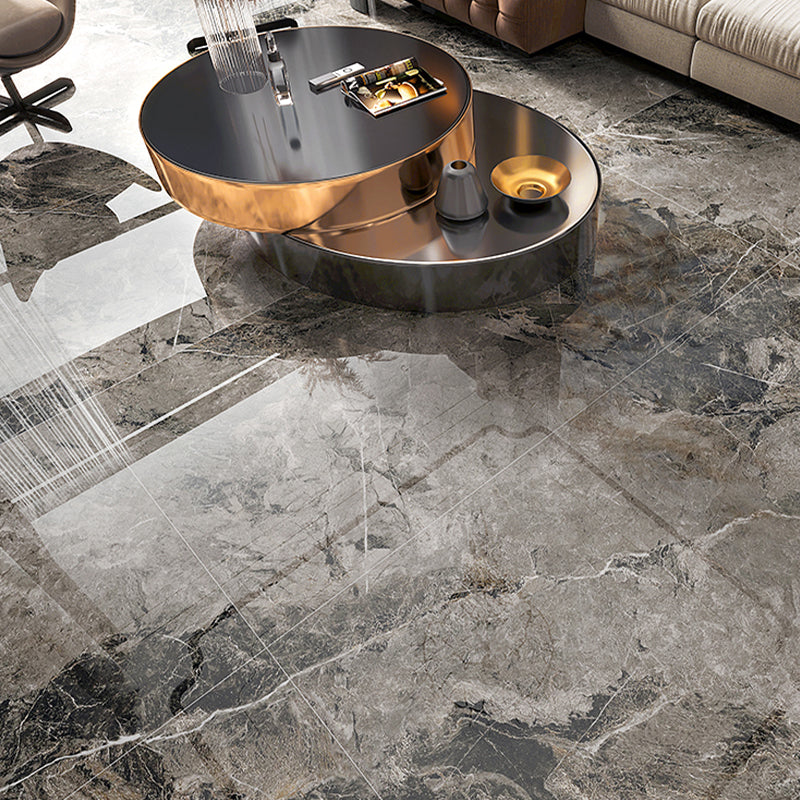 Rectangle Floor Tile Straight Edge Polished Design Floor Tile for Living Room