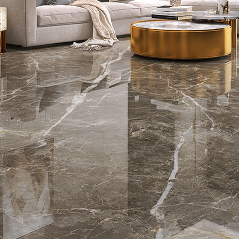 Rectangle Floor Tile Straight Edge Polished Design Floor Tile for Living Room