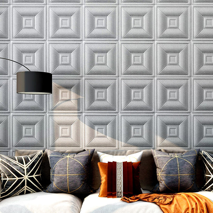 Gorgeous Style Wall Plank 3D Print Bathroom Living Room Wall Panels with Upholstered