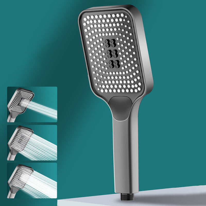 Contemporary Square Handheld Shower Head 3 Setting Spray Head